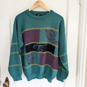 Vintage Emerald Isle Long Sleeve Sweater - Size M